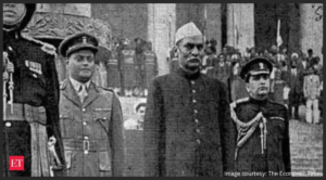 Honorable President (then) Shri Rajendra Prasad at The First Republic Day. Courtesy: BCCL 